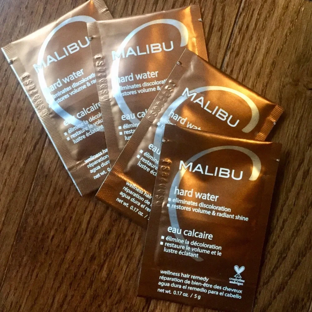 x4 Malibu C Hard Water Stain Remover Packets‎